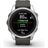 Часы GARMIN FENIX 7S PRO – SOLAR EDITION SILVER WITH GRAPHITE BAND 11401