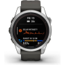 Часы GARMIN FENIX 7S PRO – SOLAR EDITION SILVER WITH GRAPHITE BAND 11401