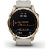 Часы GARMIN FENIX 7S SAPPHIRE SOLAR CREAM GOLD TITANIUM WITH LIGHT SAND BAND 11154