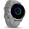 Часы GARMIN VENU 2 PLUS SILVER STAINLESS STEEL BEZEL WITH POWDER GRAY CASE AND SILICONE BAND 010-02496-10