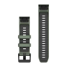 Ремешкок для часов GARMIN QUICKFIT 22 силиконовый ива/графитовые 010-13392-04