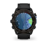 Смарт-часы GARMIN DESCENT Mk3i - 51 мм, титан Carbon Grey DLC с черным силиконовым ремешком 010-02752-10