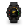 Смарт-часы GARMIN DESCENT Mk3i - 51 мм, титан Carbon Grey DLC с черным силиконовым ремешком 010-02752-10
