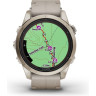 Смарт-часы GARMIN FENIX 7S PRO SAPPHIRE SOLAR золотистый корпус с кожаным ремешком цвета известняка 010-02776-30