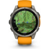 Смарт-часы GARMIN FENIX 8 – 47 мм, AMOLED Sapphire, титан с силиконовым ремешком цвета Spark Orange/Graphite 010-02904-11