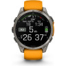 Смарт-часы GARMIN FENIX 8 – 47 мм, AMOLED Sapphire, титан с силиконовым ремешком цвета Spark Orange/Graphite 010-02904-11