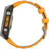 Смарт-часы GARMIN FENIX 8 – 47 мм, AMOLED Sapphire, титан с силиконовым ремешком цвета Spark Orange/Graphite 010-02904-11