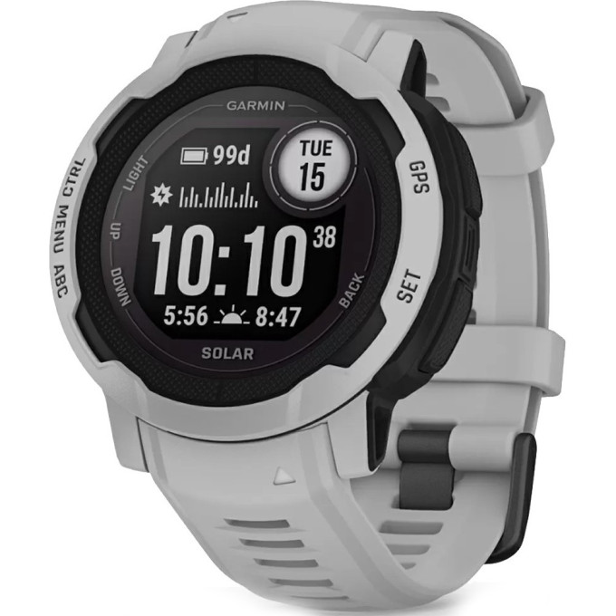 Смарт-часы GARMIN INSTINCT 2 SOLAR дымчастые серые 010-02627-01